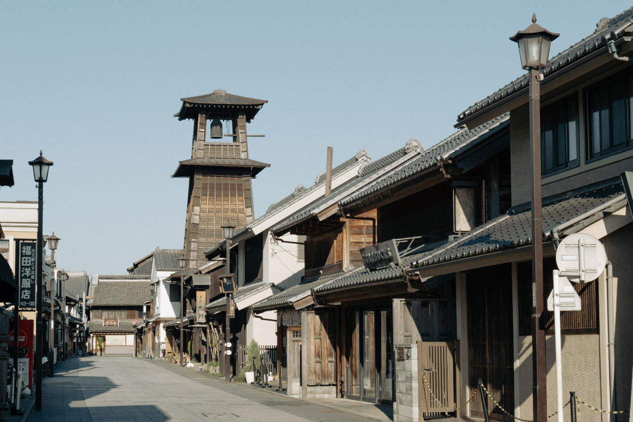 川越の蔵造りの町並みと時の鐘